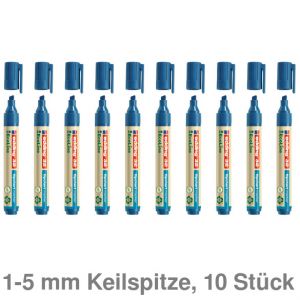 Edding Flipchartmarker 32 EcoLine blau 1-5 mm Keilspitze 10St.