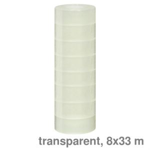 Klebeband transparent 19 mm x 33 m 8St.