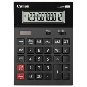 Canon Taschenrechner AS-2200 schwarz 12-stellig