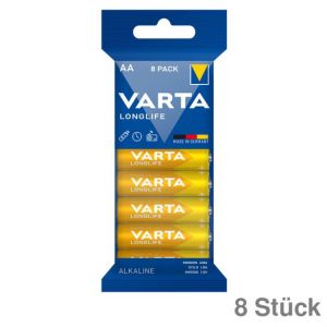 Varta Batterie Longlife AA 1,5V 2.800mAh 8St.