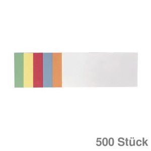 Franken Moderationskarten Rechteck mehrfarbig 9,5x20,5cm 500St.
