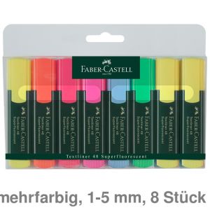 Faber-Castell Textmarker Textliner 48 mehrfarbig 1-5mm 8St.
