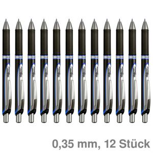 Pentel Gelroller EnerGel XM BLP77 blau 0,35 mm 12St.