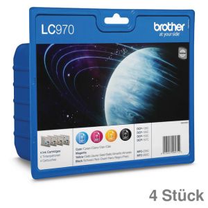 Brother Tintenpatrone LC-970,Multipack CMYK 4St.
