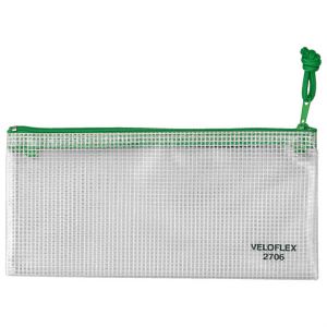 Veloflex Reißverschlusstasche A6 transparent