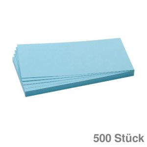 Franken Moderationskarten Rechteck hellblau 9,5x20,5cm 500St.