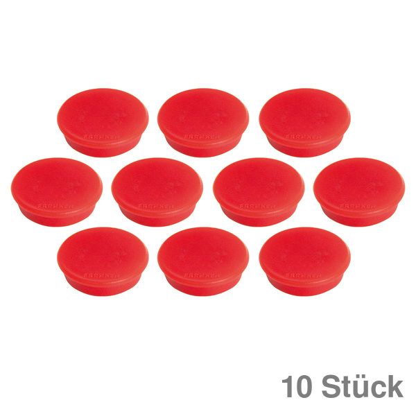 38 mm, 1500 g Franken HM38 01 Magnet 10 Stück rot