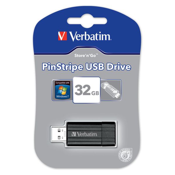 Verbatim PinStripe 32GB USB-Speicherstick USB 2.0 grün 